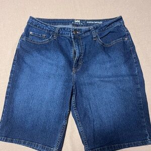 Lee Riders Dark Blue Jean Shorts Size 14